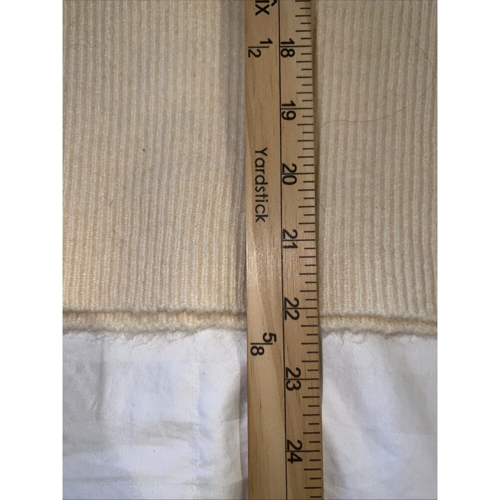 J Crew Womens Sweater XL Merino Alpaca Wool Blend Knit Buttons Light Yellow NEW - Picture 10 of 16